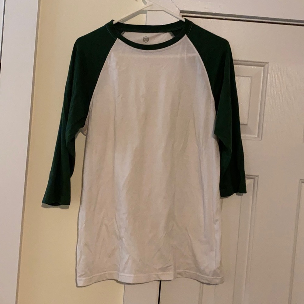 White/green, S, Baseball tee, by Zine